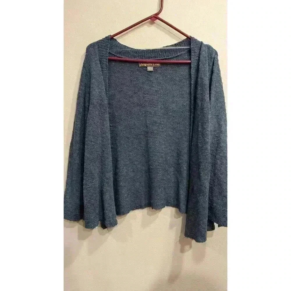 Dark grey blue Sweater wrap by Alexandra + Oak size XL
